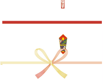 水引の結び方 赤棒・蝶結び（花結び）